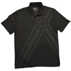 Cool FX  Men's Shirt M IZOD XFG Black Golf Performance 2-Button Polo
